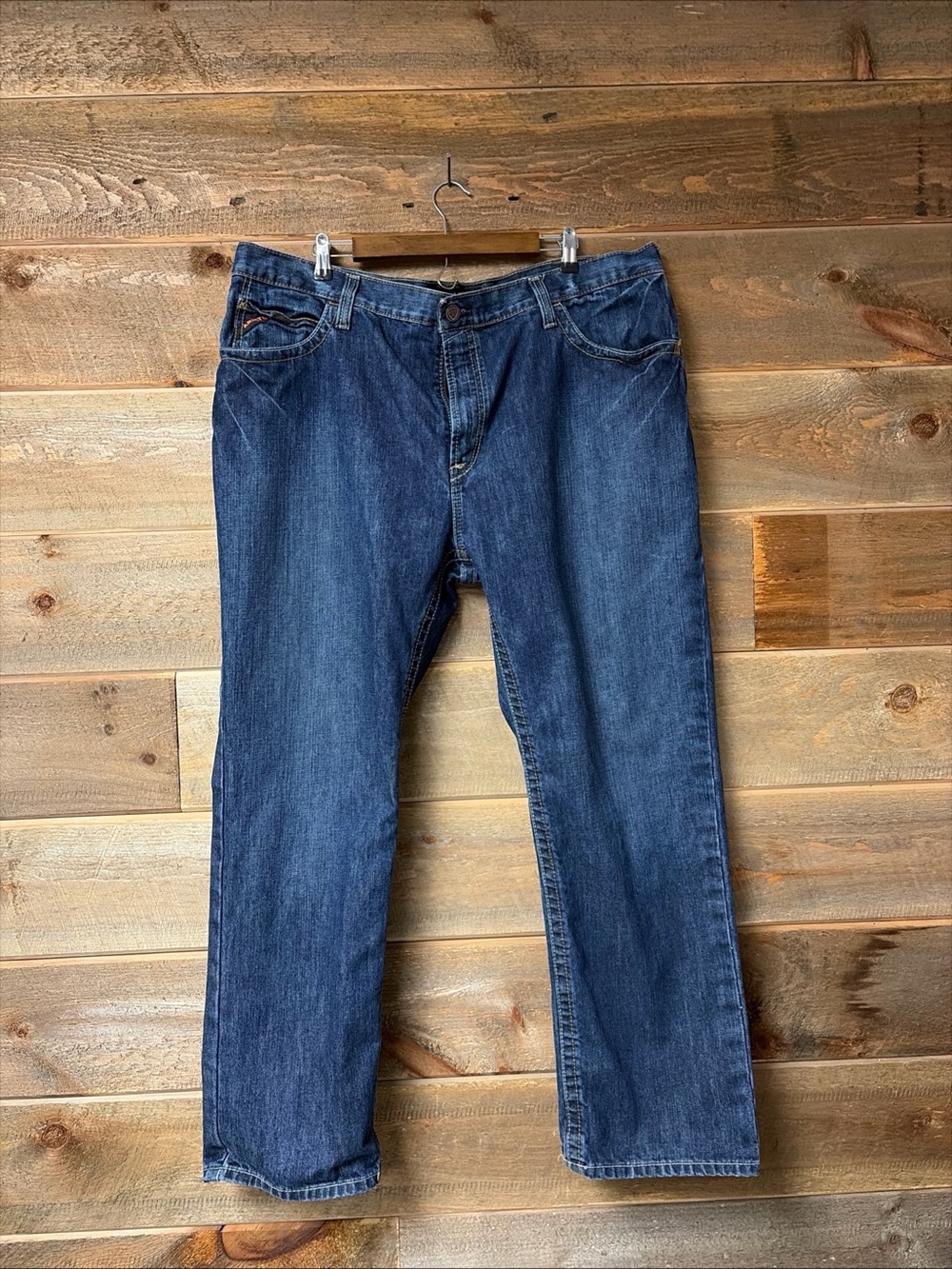 Ariat FR M4 Low Rise Boot Cut Jeans Mens 42x30 Flame Resistant 10012555 Dark A